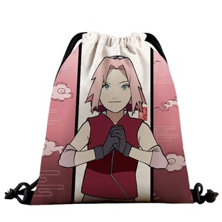 Foto 1 | Foto 1 | Mochila Con Cordón Haruno Sakura Anime Para Gimnasio Deportivo - Venta Internacional.