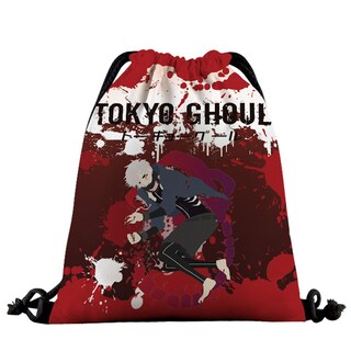 Foto 1 | Foto 1 | Mochila Con Cordón Tokyo Ghoul Anime 39x32 Cm De Algodón-poliéster - Venta Internacional.