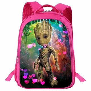 Foto 1 | Foto 1 | Mochila Escolar I Am Groot Baby Tree Kids School De Poliéster 26 X 15 X 35 Cm - Venta Internacional.