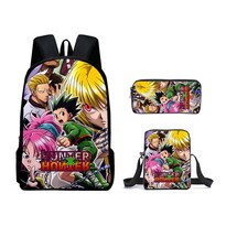 Set De Mochilas Hunters X Hunters School De Poliéster Para Niños - Venta Internacional.