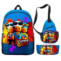 Set De Mochilas Stumble Guyss Anime 3 Unidades Para Niños Mochila Escolar - Venta Internacional.