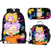 Set De Mochilas Lankys Boxes Mochila Escolar De Anime Con Bolsa De Almuerzo - Venta Internacional.