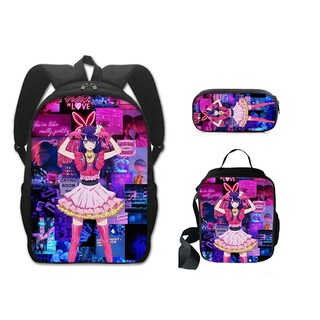 Foto 1 | Foto 1 | Juego De Mochilas Oshis No Ko Anime 3 Piezas Para Niños Mochila Escolar - Venta Internacional.