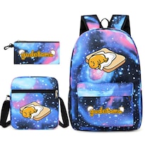 Juego De Mochilas Escolares Gudetamas Egg 3 Piezas Para Niños - Venta Internacional.