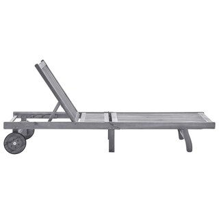 Foto 4 | Foto 4 | Tumbona Casafoyer De Madera Maciza De Acacia Con Respaldo Ajustable - Venta Internacional.