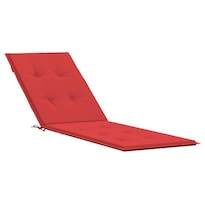 Cojín Para Silla De Deck Casafoyer En Tela Oxford Roja 50x180x4 Cm - Venta Internacional.
