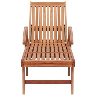 Foto 5 | Foto 5 | Tumbona Rustica De Madera Maciza De Teca Vidaxl Con Cojín Crema - Venta Internacional.