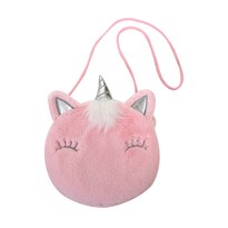 Bandolera De Peluche Con Forma De Unicornio Rosa Para Niños De 2 A 10 Años - Venta Internacional.