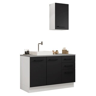 Foto 1 | Foto 1 | Mueble De Baño Completo Para Almacenaje Madesa Agata 120cm N