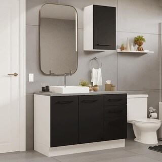 Foto 2 | Foto 2 | Mueble De Baño Completo Para Almacenaje Madesa Agata 120cm N