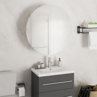 Foto 1 | Foto 1 | Gabinete De Baño Casafoyer Con Espejo Redondo Y Led Blanco - Venta Internacional.