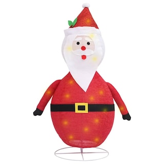 Foto 3 | Foto 3 | Figura De Papá Noel Navideño De Tela Led 105 Cm Con 80 Leds - Venta Internacional.