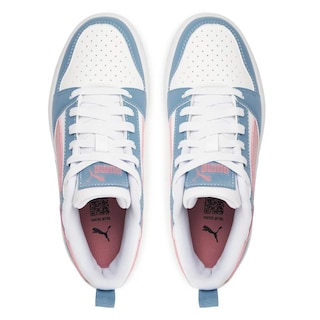 Foto 4 | Foto 4 | Tenis Puma Rebound V6 Lo Jr Para Mujer 393833-30 Blanco