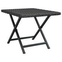 Mesa Plegable Casafoyer De Polirratan Negro 45x35x32 Cm - Venta Internacional.