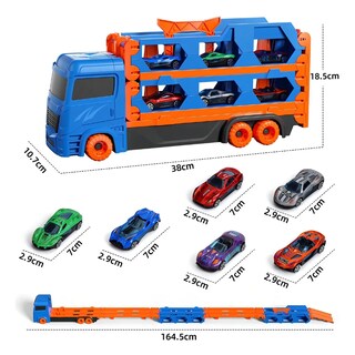 Foto 2 | Foto 2 | Camiones de Juguetes Transporte 7 en 1 Azul