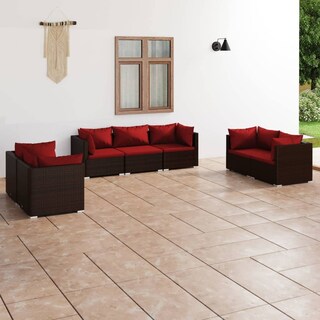 Foto 2 | Foto 2 | Conjunto De Lounge Para Patio Casafoyer 7 Piezas En Polirratán Con Cojines - Venta Internacional.