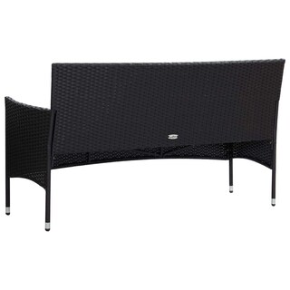 Foto 3 | Foto 3 | Set De Muebles De Jardín Casafoyer En Poliratán Negro Con Cojines - Venta Internacional.