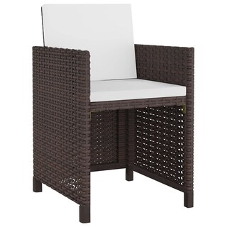 Foto 3 | Foto 3 | Conjunto De Comedor De Exterior Casafoyer De Poliratán 5 Piezas Marrón - Venta Internacional.