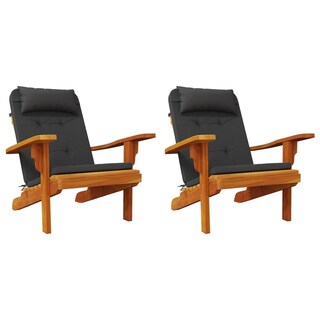 Foto 4 | Foto 4 | Cojines Para Sillas Adirondack Casafoyer Tela Oxford Negra 2 Piezas - Venta Internacional.