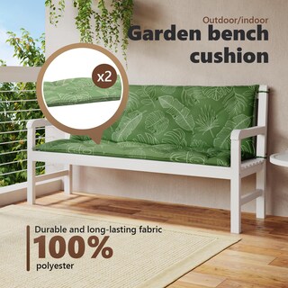 Foto 4 | Foto 4 | Cojines Para Banco De Jardín Casafoyer Con Diseño De Hojas 150x50x7cm 2 Piezas - Venta Internacional.