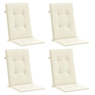 Foto 1 | Foto 1 | Juego De 4 Cojines Para Silla De Respaldo Alto Vidaxl Crema Para Exterior - Venta Internacional.