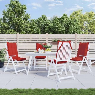 Foto 2 | Foto 2 | Set De 4 Cojines Para Sillas De Respaldo Alto Vidaxl En Tela Oxford Roja - Venta Internacional.