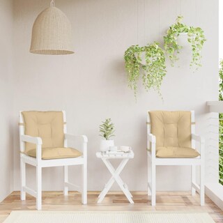 Foto 4 | Foto 4 | Almohadones Para Silla Vidaxl Bajo Respaldo 4 Pzas Interior/exterior Melange Beige - Venta Internacional.