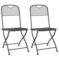 Sillas Plegables De Patio Casafoyer Malla Metálica Expandida X2 - Venta Internacional.