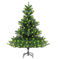 Árbol De Navidad Abeto Nordmann Vidaxl Con Led De 180 Cm Verde - Venta Internacional.
