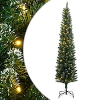 Árbol De Navidad Slim Vidaxl 150 Cm Verde Pvc Con 150 Led - Venta Internacional.