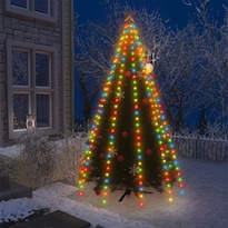 Luces En Red Para Árbol De Navidad Vidaxl 300 Leds Multicolores 3m - Venta Internacional.