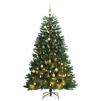 Árbol De Navidad Vidaxl De 180 Cm Con 300 Luces Led Y Set De Bolas - Venta Internacional.