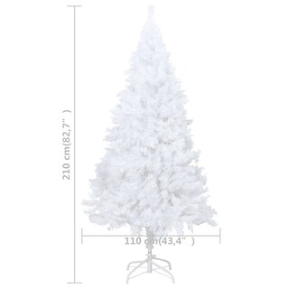 Foto 4 | Foto 4 | Árbol De Navidad Artificial Vidaxl Con Luces Led 210 Cm Blanco - Venta Internacional.