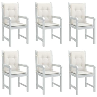 Foto 2 | Foto 2 | Cojines Para Silla Casafoyer Respaldo Bajo Melange Crema 6 Piezas - Venta Internacional.