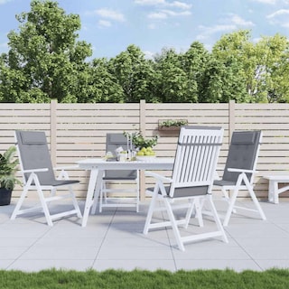 Foto 2 | Foto 2 | Set De 6 Cojines Para Silla De Espaldar Alto Casafoyer En Tela Oxford Gris - Venta Internacional.