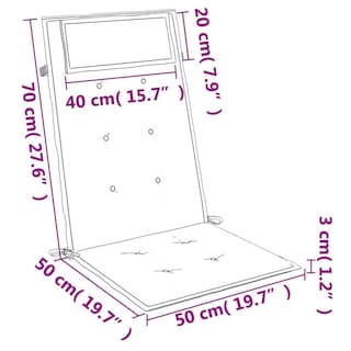 Foto 3 | Foto 3 | Set De 6 Cojines Para Silla De Espaldar Alto Casafoyer En Tela Oxford Gris - Venta Internacional.