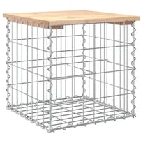 Banco De Patio Casafoyer Diseño Gabión Madera Maciza De Pino 43x44x42 Cm - Venta Internacional.