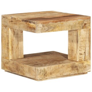 Foto 1 | Foto 1 | Mesa De Centro Vidaxl De Madera Maciza De Mango 45x45x40 Cm Estilo Rústico - Venta Internacional.
