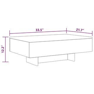 Foto 3 | Foto 3 | Mesa De Centro Casafoyer Negra Rectangular En Alto Brillo - Venta Internacional.