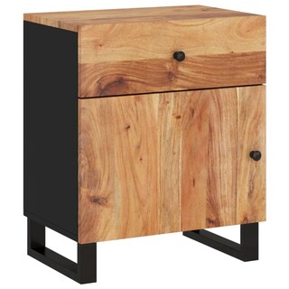 Foto 2 | Foto 2 | Mesa De Noche Revera De Madera Sólida De Acacia Y Contrachapado 50x33x60 Cm - Venta Internacional.
