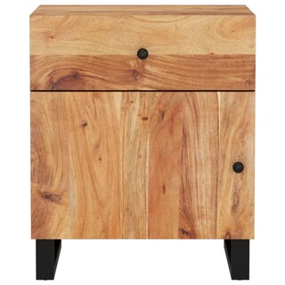 Foto 5 | Foto 5 | Mesa De Noche Revera De Madera Sólida De Acacia Y Contrachapado 50x33x60 Cm - Venta Internacional.
