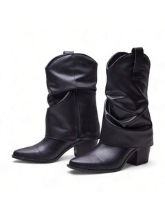 Foto 2 | Foto 2 | Botas Vaqueras Dama Golden Shoes 1926 Color Negro