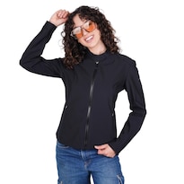 Chamarra Corta Para Mujer Con Bolsas Al Costado Greenlander Negro