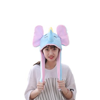 Foto 1 | Foto 1 | Gorro De Cosplay Con Forma De Elefante Con Orejas En Movimiento - Venta Internacional.