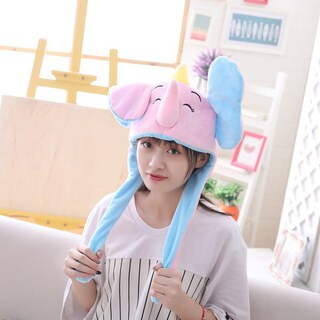 Foto 2 | Foto 2 | Gorro De Cosplay Con Forma De Elefante Con Orejas En Movimiento - Venta Internacional.