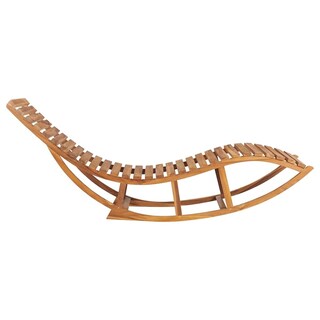 Foto 5 | Foto 5 | Reposera Mecedora Para Sol Casafoyer De Madera Maciza De Teca Con Cojín - Venta Internacional.