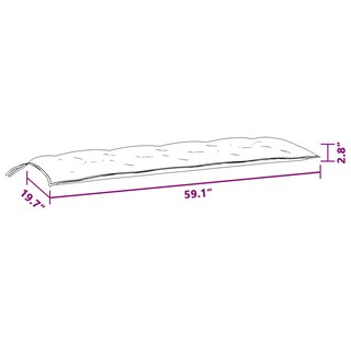 Foto 3 | Foto 3 | Cojines Para Banco De Jardín Casafoyer Turquesa 150x50x7 Cm 2 Piezas - Venta Internacional.