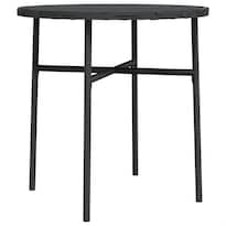 Mesa De Té Casafoyer Negra De Poliratán 45 Cm Para Exterior - Venta Internacional.