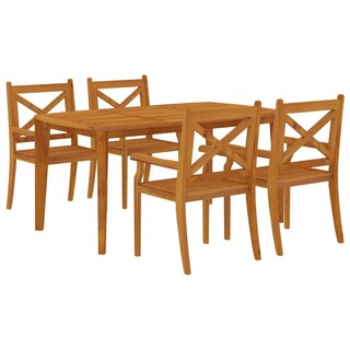 Foto 1 | Foto 1 | Juego De Comedor Para Patio Casafoyer En Madera Maciza De Acacia 5 Piezas - Venta Internacional.
