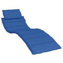 Cojín Para Tumbona De Exterior Vidaxl Patio Azul Real Tela Oxford - Venta Internacional.